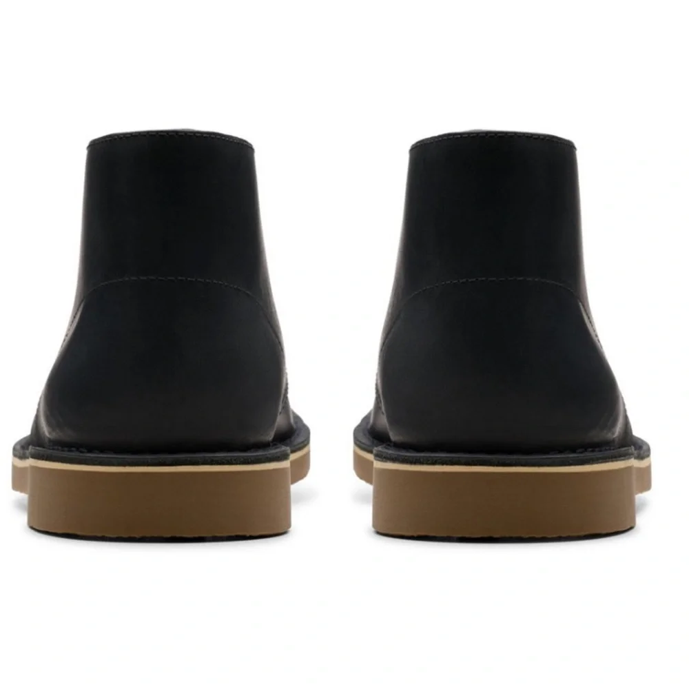 Clarks Black Leather Chukka‎ Boots